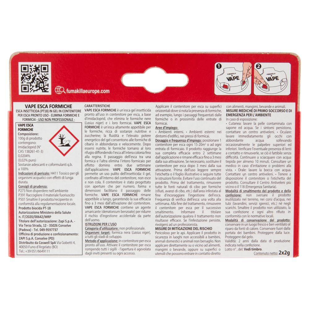 VAPE Esca Formiche 2 x 2 g